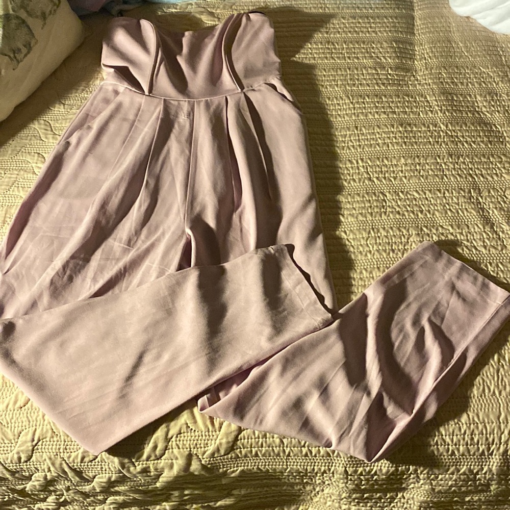 Strapless Jumpsuit, M, Light Magenta. :)